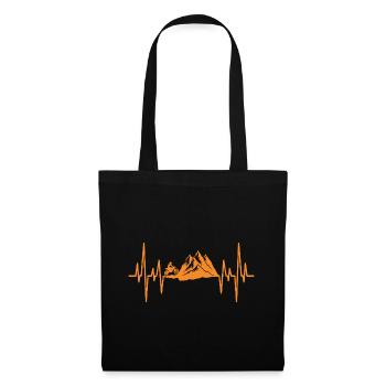 Battements De Cœur Motocross Montagne - Sac en tissu - noir - Devant