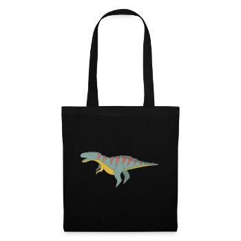 Dinosaurier Dino - Stoffbeutel - Schwarz - Vorne