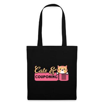 Coupon Shopper Discount Couponer Vente à prix réduit - Sac en tissu - noir - Devant