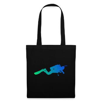 Plongeur Plongée Hommes Plongée sous-marine - Sac en tissu - noir - Devant