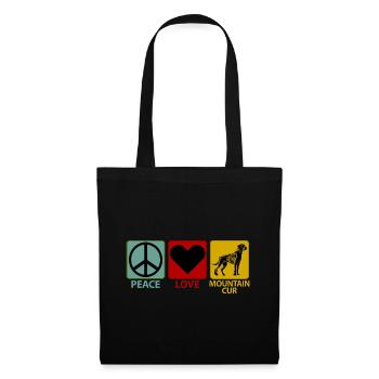 Mountain Cur Dog Maman Mama Dictons drôles - Sac en tissu - noir - Devant