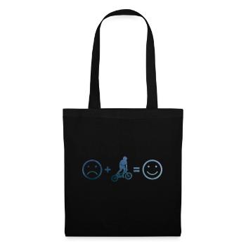 bmx bike cycling bmx young bike ladies - Tote Bag - black - Front