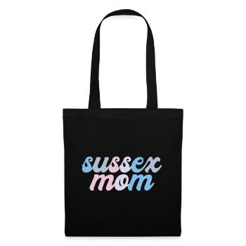 Sussex Spaniel Maman Maman Maîtresse Chien Mama - Sac en tissu - noir - Devant