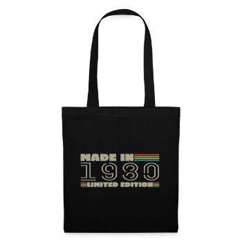 Vintage 1980's 1980's Birthday Gift Born in 1980 - Tote Bag - black - Front