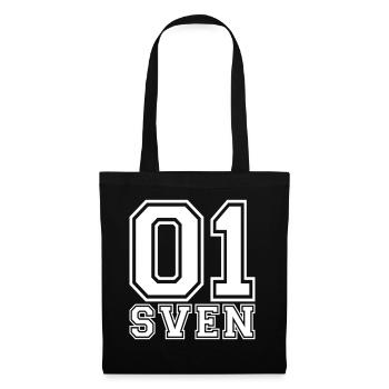 Sven - Name - Stoffbeutel - Schwarz - Vorne