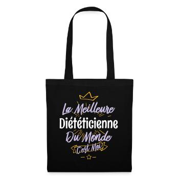 La meilleure diététicienne du monde - Sac en tissu - noir - Devant