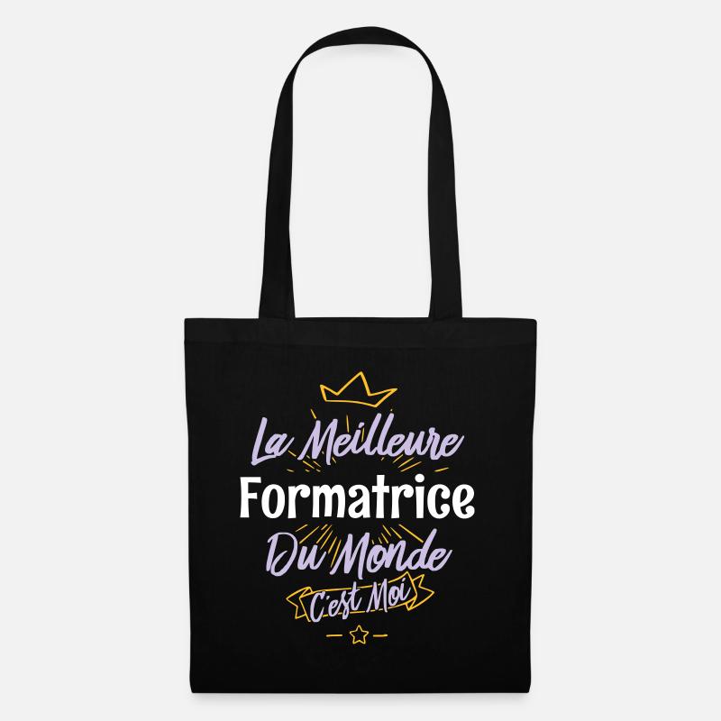 La meilleure formatrice du monde - Sac en tissu - noir