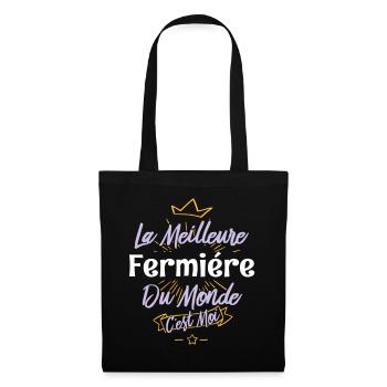 La meilleure fermière du monde - Sac en tissu - noir - Devant