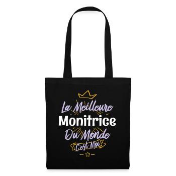 La meilleure monitrice du monde - Sac en tissu - noir - Devant