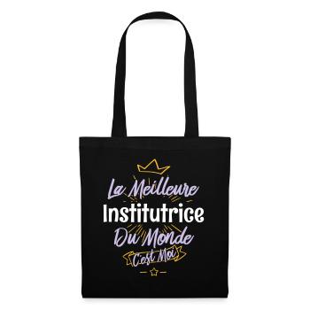 La meilleure institutrice du monde - Sac en tissu - noir - Devant