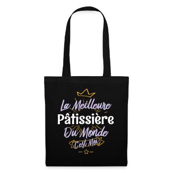 La meilleure pâtissière du monde - Sac en tissu - noir - Devant