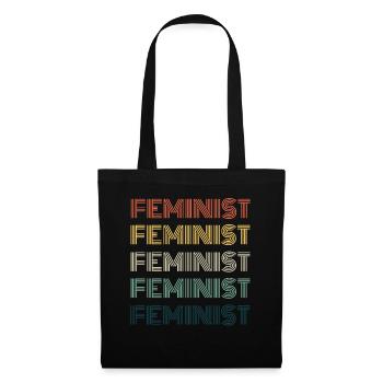 Idée féministe féministe féministe - Sac en tissu - noir - Devant