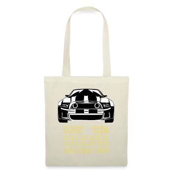 V8; Muscle car, voiture de sport, voiture américaine - Sac en tissu - nature - Devant