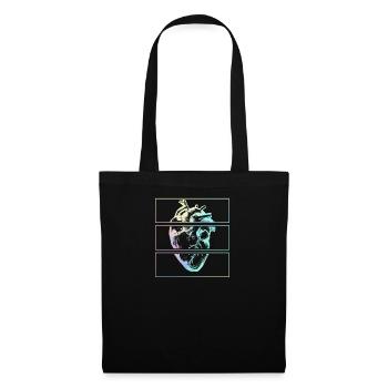 Herz Menschliche Anatomie Emo Pastel Goth - Stoffbeutel - Schwarz - Vorne