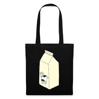 sac de lait - Sac en tissu - noir - Devant