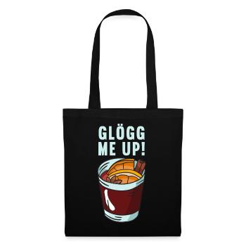Glögg me up Schweden Glühwein Glögg - Stoffbeutel - Schwarz - Vorne