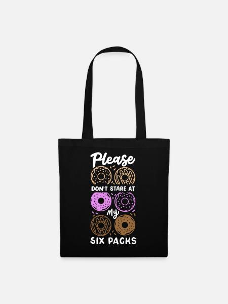 Donut Fitnessstudio Training - Stoffbeutel - Schwarz
