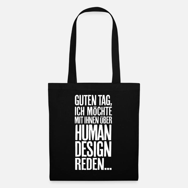 Guten Tag... Human Design - Stoffbeutel - Schwarz