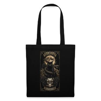 Mystic Cat mit alchemistischem Andenken - Stoffbeutel - Schwarz - Vorne