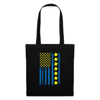 Ukraine Amérique Drapeau Cloverleaf - Sac en tissu - noir - Devant