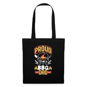 Proud To Be BBQ Dad Father's Day Grill - Stoffbeutel - Schwarz - Vorne