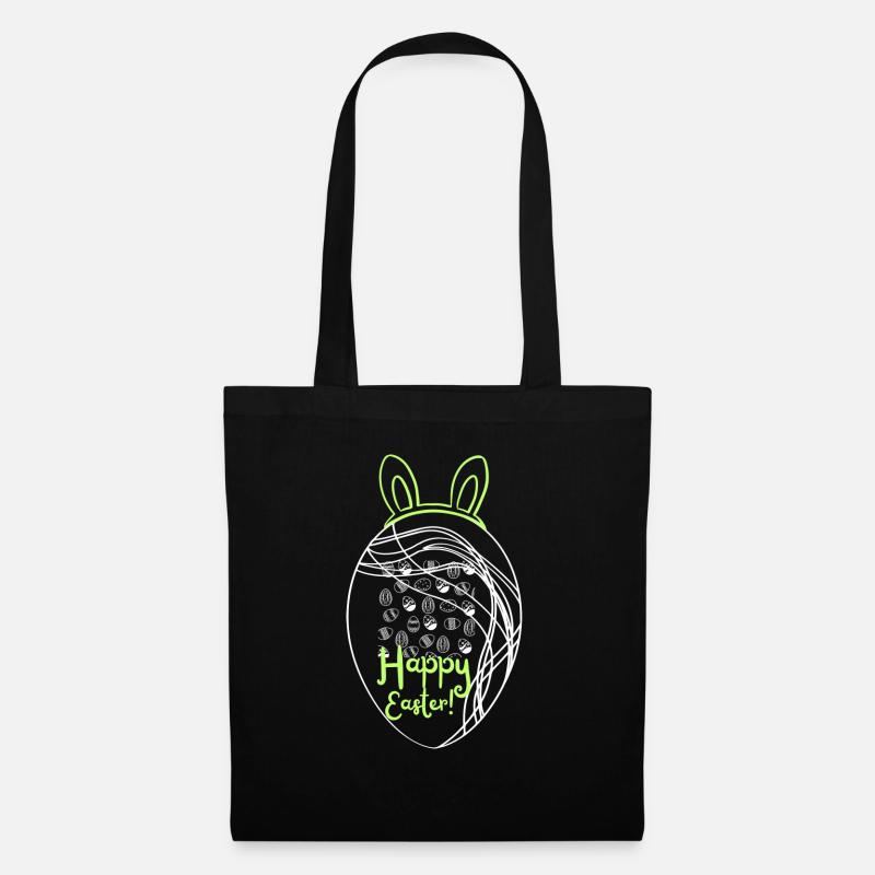 Easter egg - Tote Bag - black