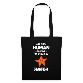 This is My Human Costume I m Really A Starfish - Sac en tissu - noir - Devant