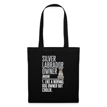 Silver Labrador Retriever Silver Lab - Sac en tissu - noir - Devant