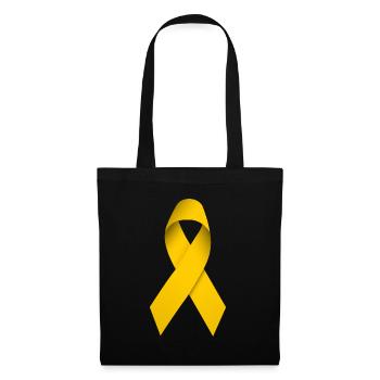 yellow ribbon - Tote Bag - black - Front