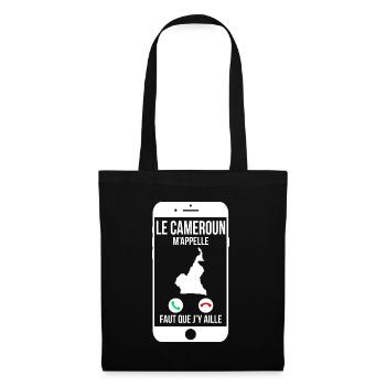 Le Cameroun m'appelle - Faut que j'y aille - Sac en tissu - noir - Devant