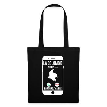 La Colombie m'appelle - Faut que j'y aille - Sac en tissu - noir - Devant