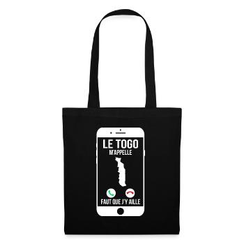 Le Togo m'appelle - Faut que j'y aille - Sac en tissu - noir - Devant
