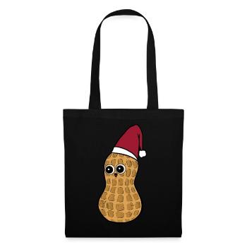 Nain Peanut Gnome Nikolaus Père Noël Noël - Sac en tissu - noir - Devant
