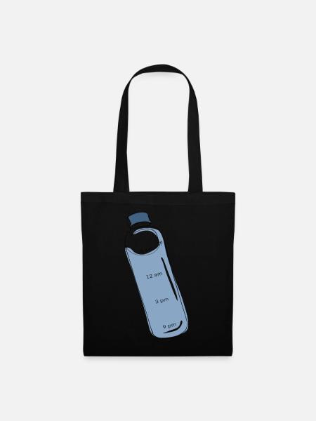 Trinkflasche Symbol - Stoffbeutel - Schwarz