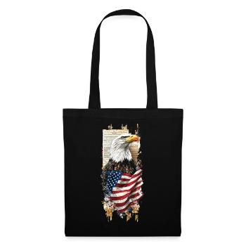 Honor, Eagle and flag - Tote Bag - black - Front