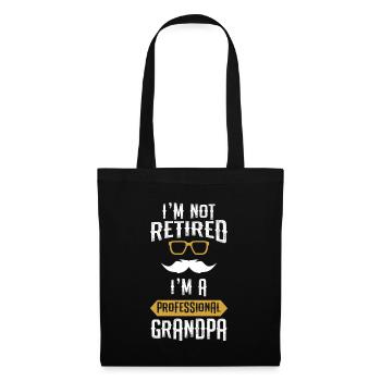 Retired Professional Grandpa Retirement Gift - Tote Bag - black - Front
