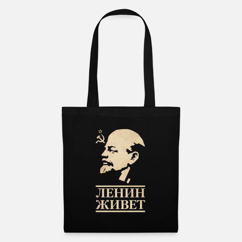 Lenin lebt - Stoffbeutel - Schwarz