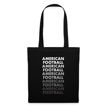 Sports Football américain - Sac en tissu - noir - Devant