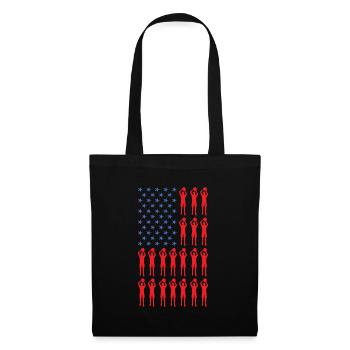 Sport Us Flag Korfball - Tote Bag - black - Front