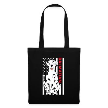 Dalmatian Us Flag - Tote Bag - black - Front