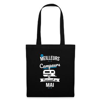 Les meilleurs campeurs naissent en Mai - Sac en tissu - noir - Devant