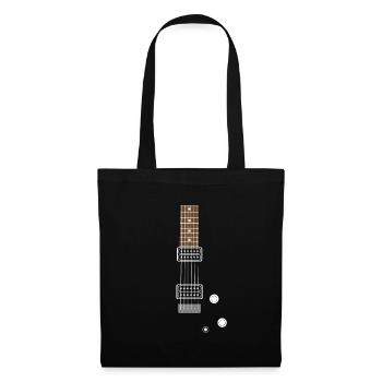 Elektrische Gitarre | Musik, Konzert, Rockband - Stoffbeutel - Schwarz - Vorne