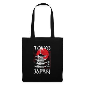 Tokio Kunst Samurai Tokyo - Stoffbeutel - Schwarz - Vorne