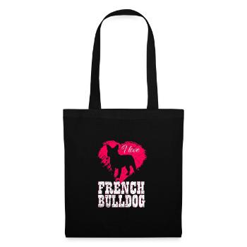 French Bulldog - Tote Bag - black - Front