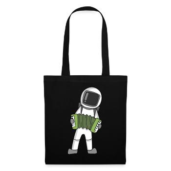 Astronaut - Stoffbeutel - Schwarz - Vorne