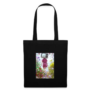 Flower TV Frauen - Stoffbeutel - Schwarz - Vorne