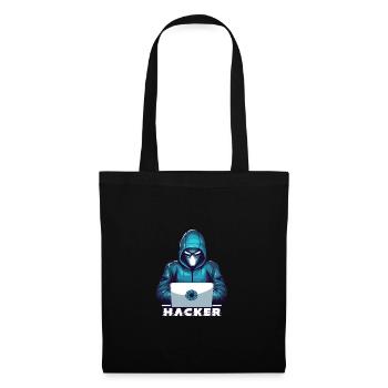 Maskierter Hacker Hacking - Stoffbeutel - Schwarz - Vorne