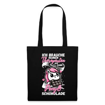 Funny Horse Saying Therapist Pony - Tote Bag - black - Front