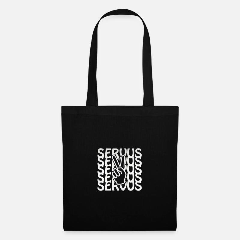 servus - Stoffbeutel - Schwarz