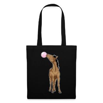 Gomme à mâcher de cheval - Sac en tissu - noir - Devant